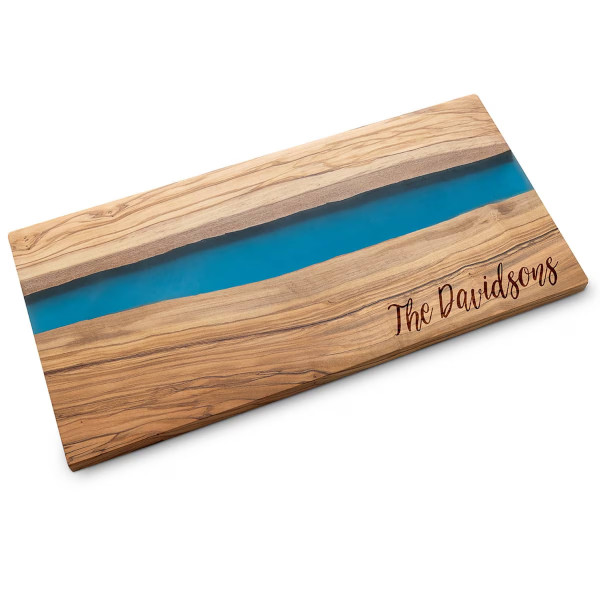 Laser Etched Olivewood Resin Board 