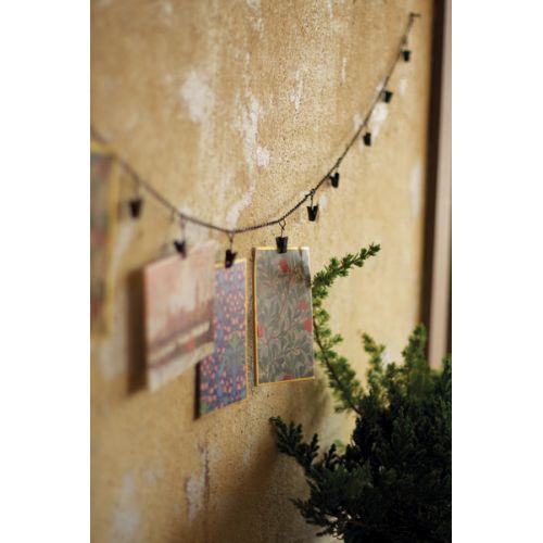 Chain Garland With Twelve Clips Set of 4
