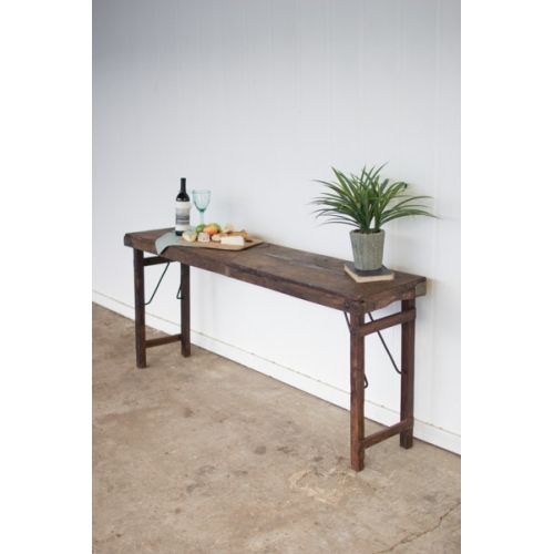 Wooden Folding Console Table