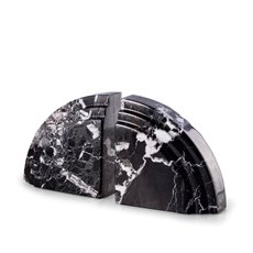 Black Zebra Marble Arch Bookends