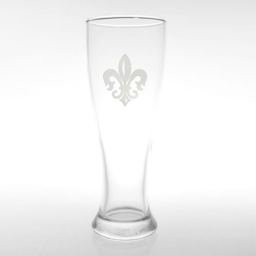 Grand Fleur De Lis Pilsner Glasses, Set of 4