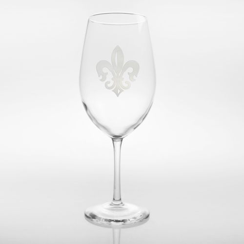 Grand Fleur De Lis AP Wine Glasses, Set of 4