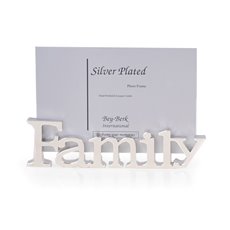 Silver Plated 4x6 Family Picture Frame