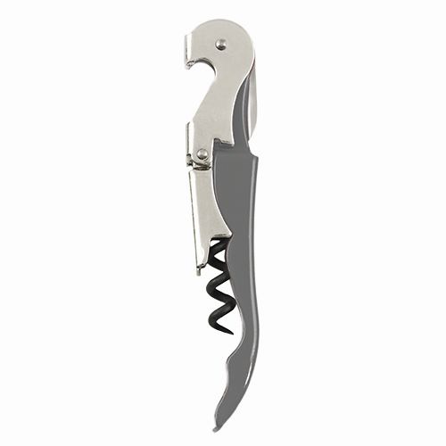 Truetap Grey Double-Hinged Waiter's Corkscrew by True