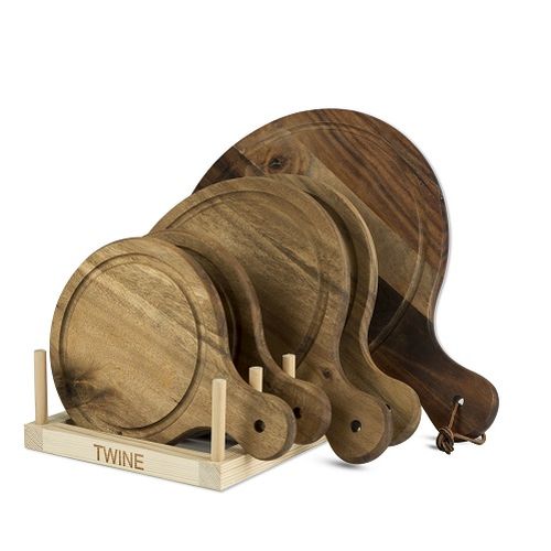 Marketplace: Wood Cheese Board Display Rack