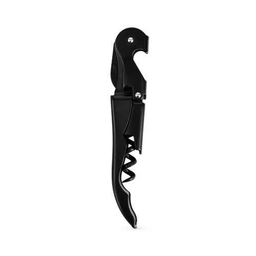 Truetap Double-Hinged Corkscrew in Matte Black with Black