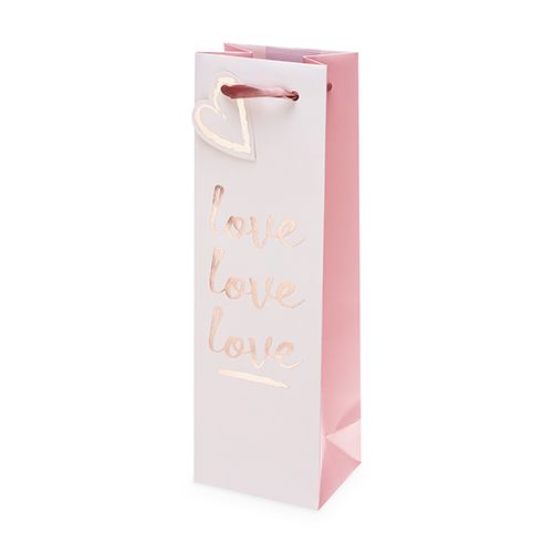 Love Love Love Single-Bottle Wine Bag by Cakewalk