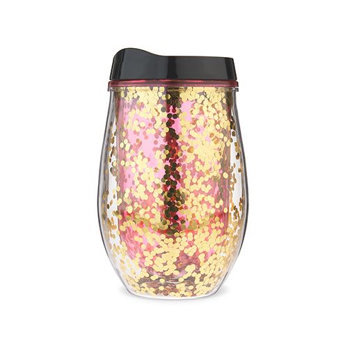 Cosmo Glitter Stemless Wine Tumbler by Blush