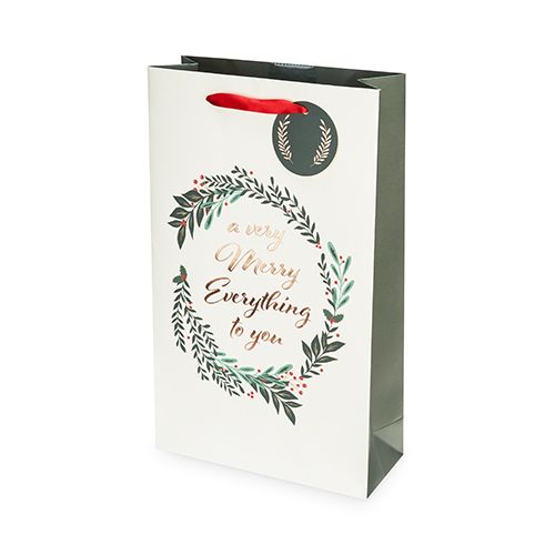 Merry Everything Double-Bottle Wine Bag by Cakewalk
