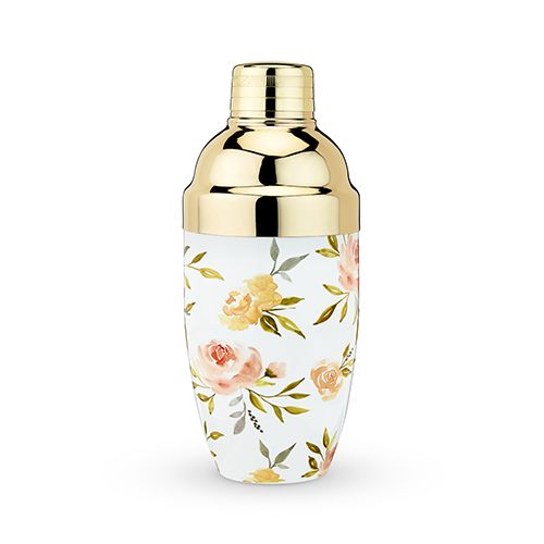 Watercolor Floral Cocktail Shaker by Twine