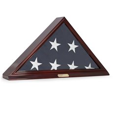 Flag Display Case for Memorial 5'x95 Flag, Wall Mountable