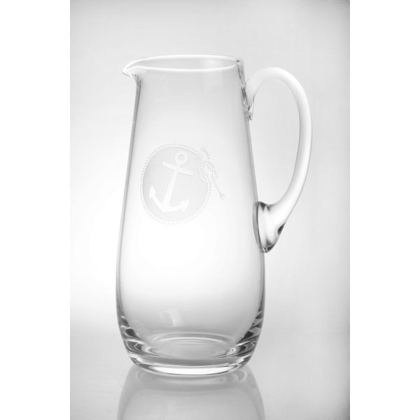 Rope with Anchor Whiskey Glasses & Pitcher Set