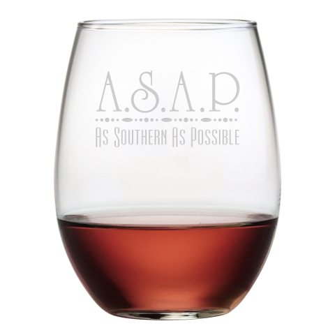 As Southern As Possible Stemless Wine Glasses (set of 4)