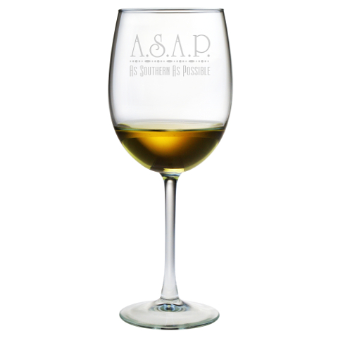 As Southern As Possible Stemmed Wine Glasses (set of 4)