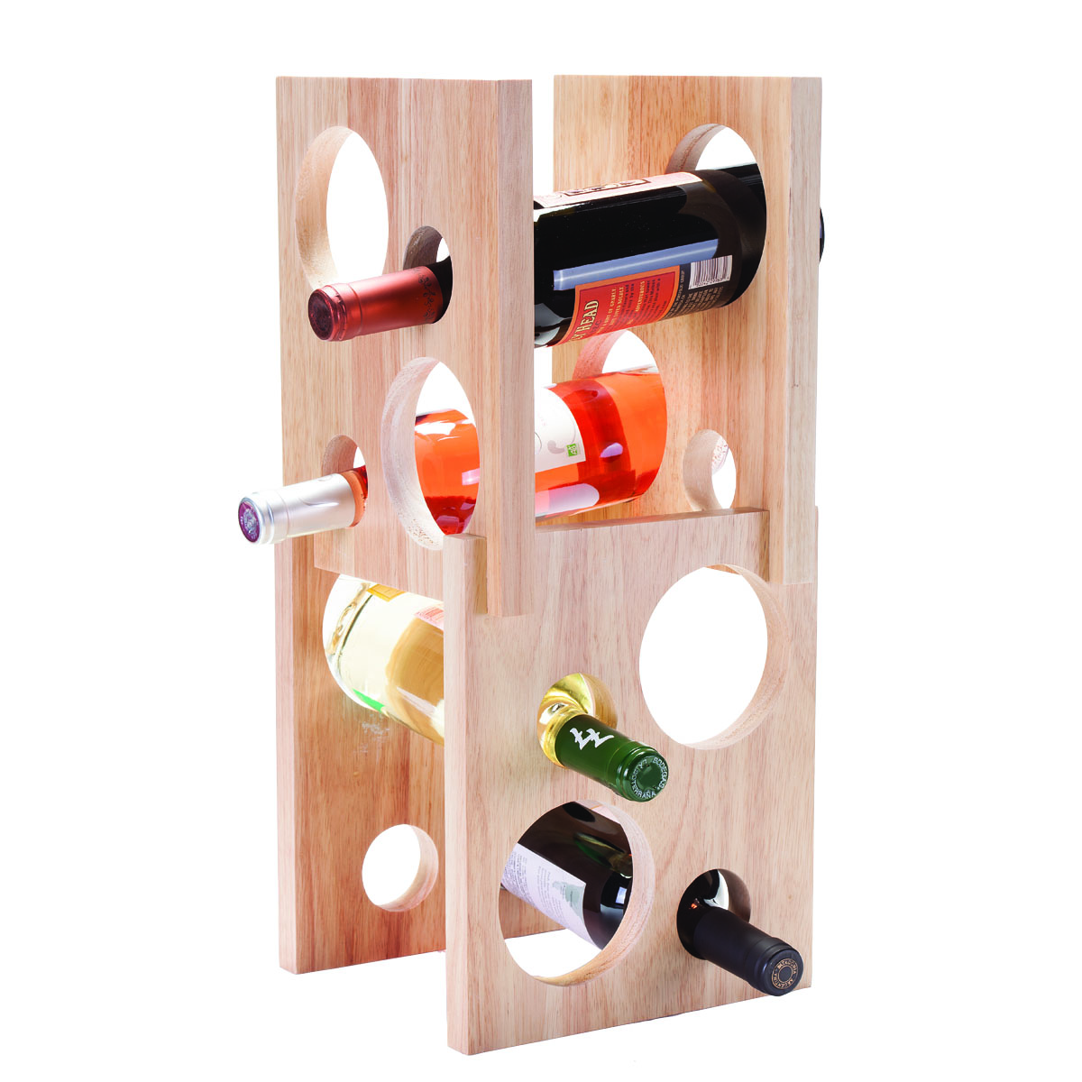 Astro 8 Bottle Wood Wine Rack