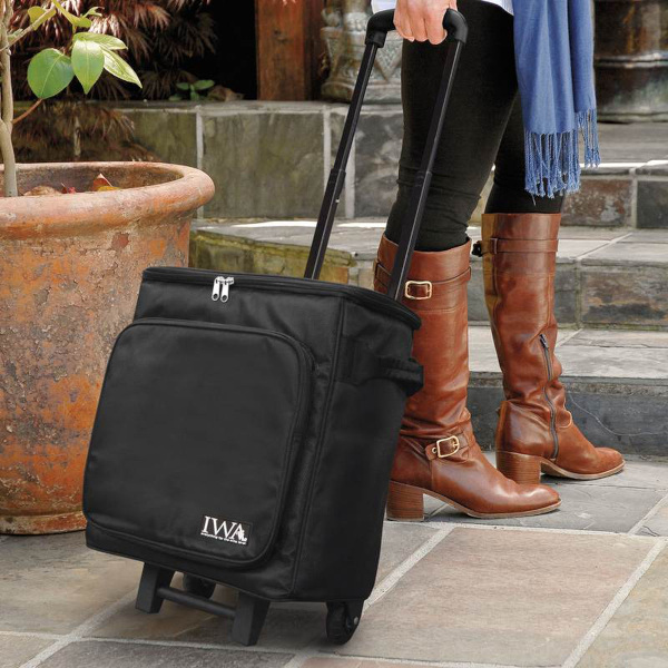 6 Bottle Rolling Wine Suitcase