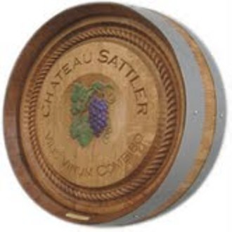 Personalized Carved Barrel Head Sign