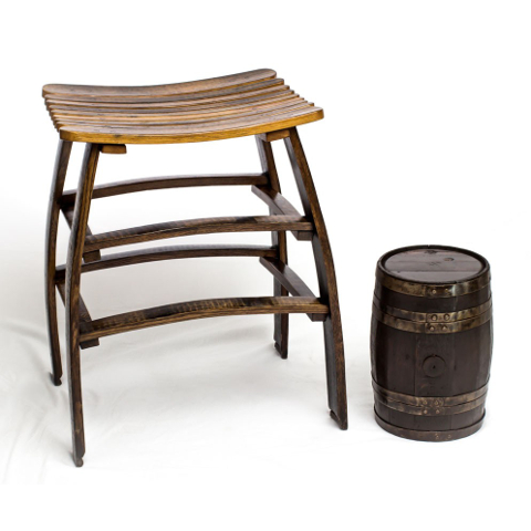 Big Rich Barrel Stave Stool