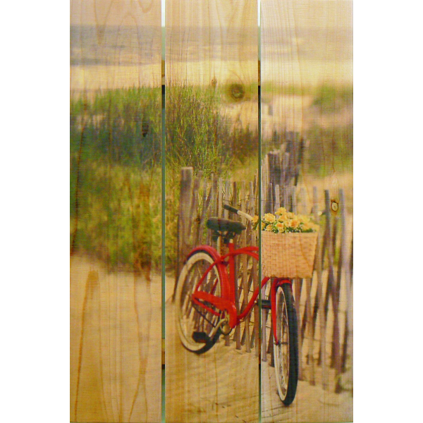Beach side Bicycle Wall Art