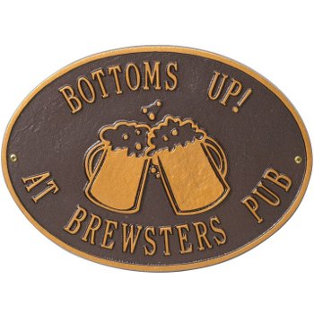 Beer Mugs Personalized Wall Plaque