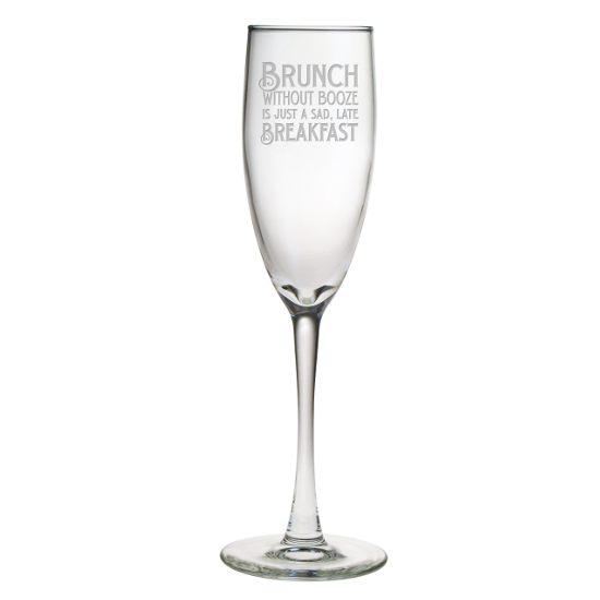 Brunch Without Booze Champagne Flutes (set of 4)