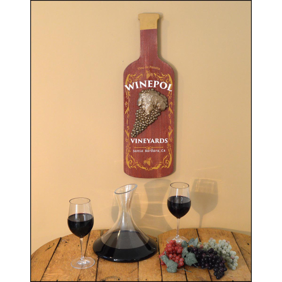 Personalized Wine Bottle Sign