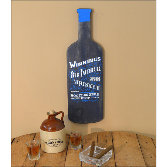 Personalized Old Faithful Whiskey Bottle Sign