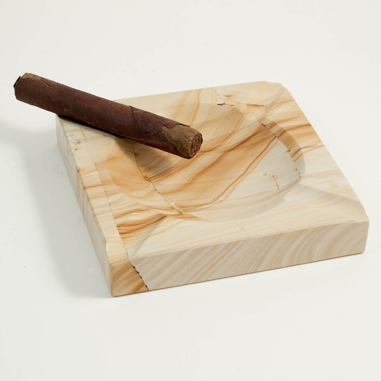 Natural Marble 4 Cigar Ashtray