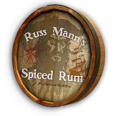 Personalized Quarter Barrel Pirate Sign