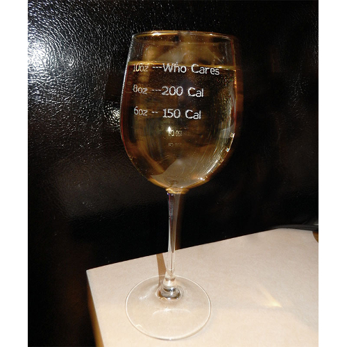 Who Cares Novelty Wine Glasses (set of 2)