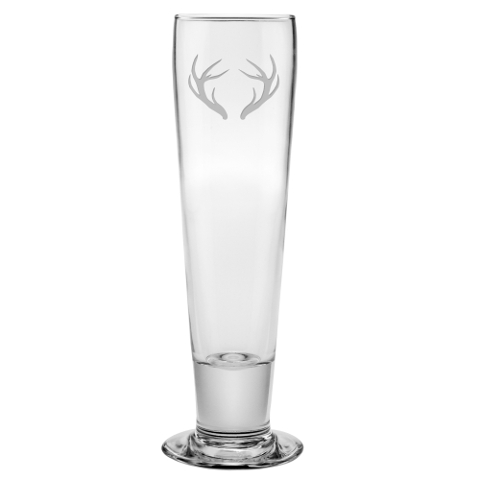 Caribou Antlers Tall Pilsner Glasses (set of 4)