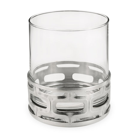 Cell Pewter Base Cocktail Tumbler