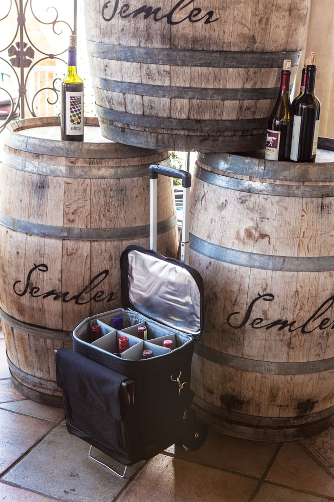 Cellar-6 Bottle Wine Tote-Black Empty