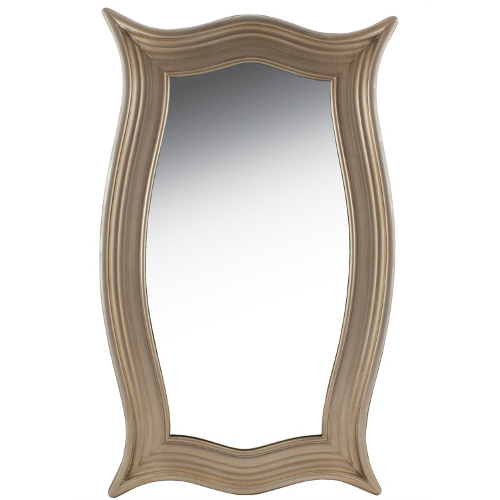 Champagne Carved Wood Mirror