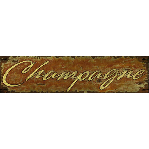 Personalized Champagne Wine Sign