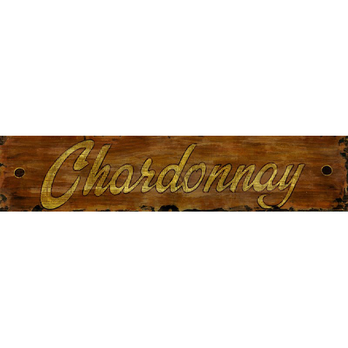 Personalized Chardonnay Wine Sign