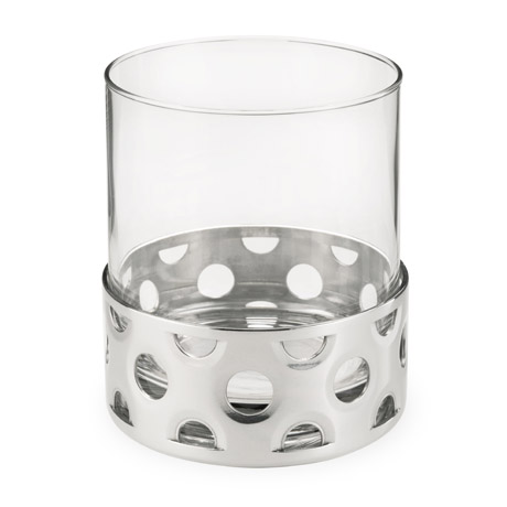 Circle Pewter Base Cocktail Tumbler
