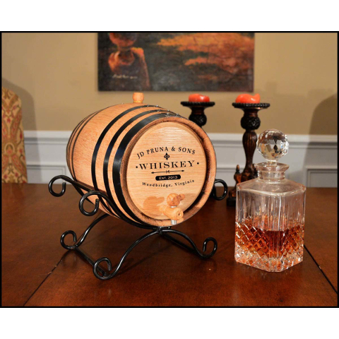 Personalized Classic Label Make Your Own Spirits Oak Aging Barrel