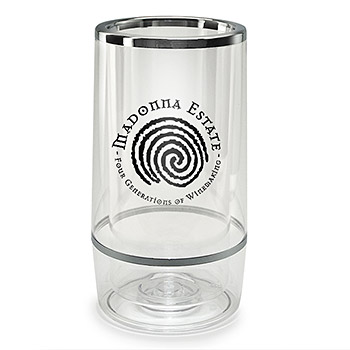 Clear Bottle Cooler with Logo (36 Pieces)