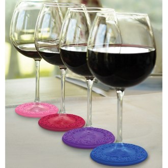 Sunset Drink Coasters and Wine Charms