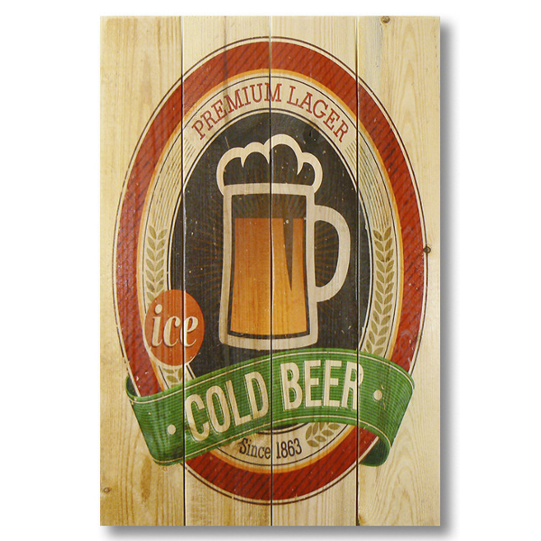 Cold Beer Gizaun Wall Art