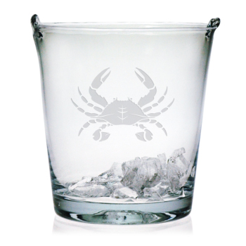 Crab Etched Ice Bucket
