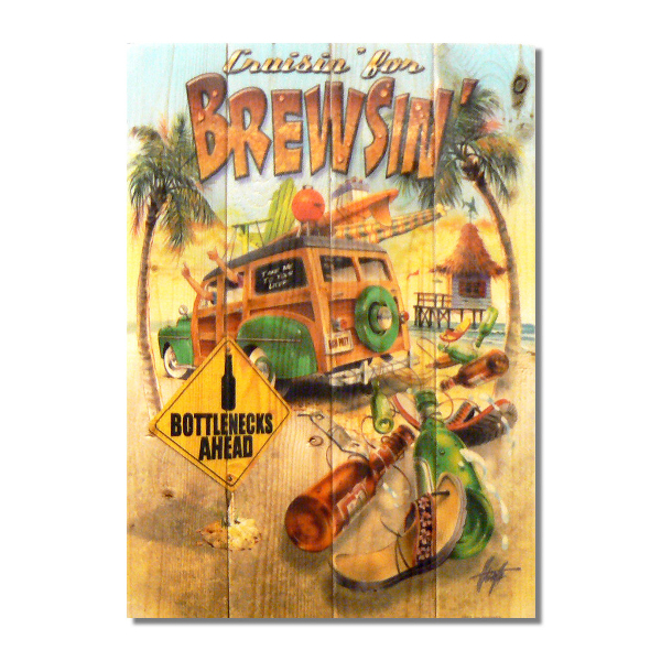 Crusin Brewsin Gizaun Wall Art