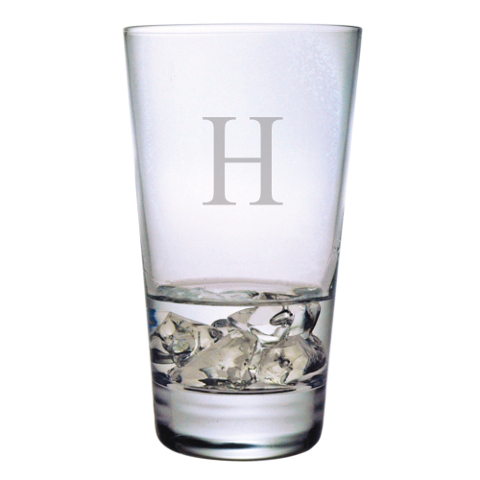 Customized Single Letter Highball Glasses (set of 4)