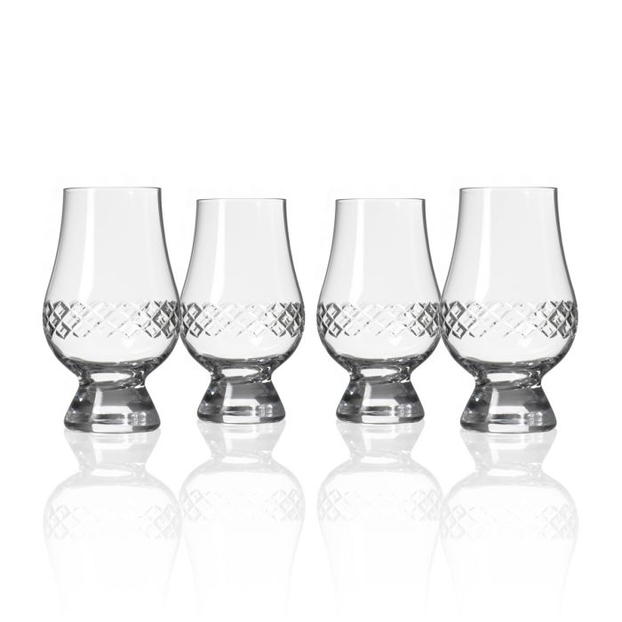 Diamond Glencairn Whiskey Glasses (set of 4)
