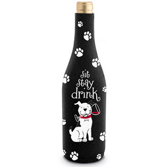 Sit Stay Drink Neoprene Wine Bottle Epicool