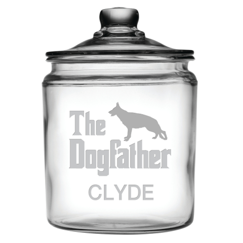 The Dogfather Personalized Treats Jar