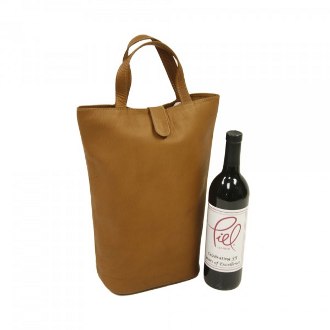 Piel Leather Double Wine Tote