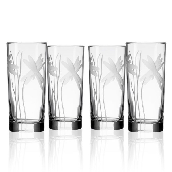 Dragonfly Cooler Glasses (set of 4)