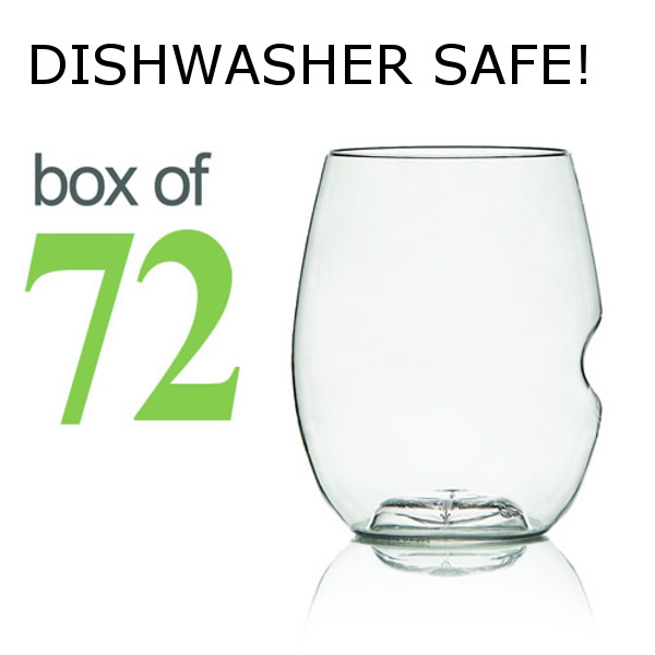GoVino White Wine Glasses Dishwasher Safe (Box of 72)